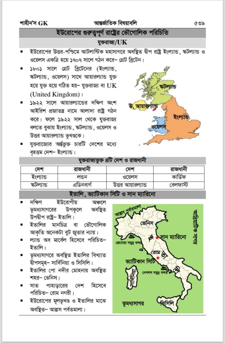শাহীন’স GK